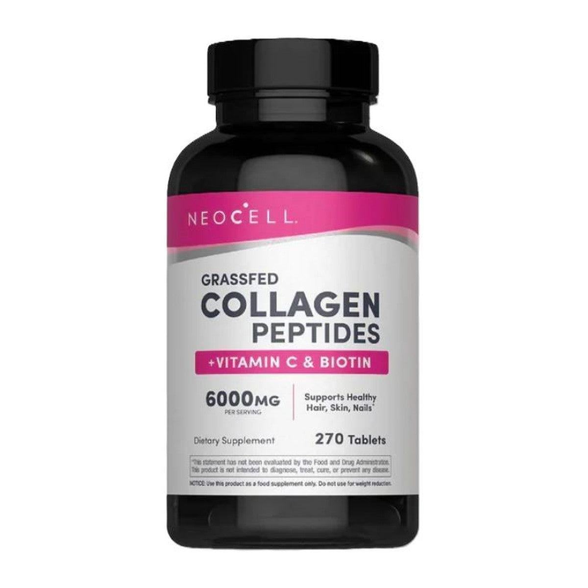 NeoCell Grassfed Collagen Peptides + Vitamin C & Biotin - 270 tabl
