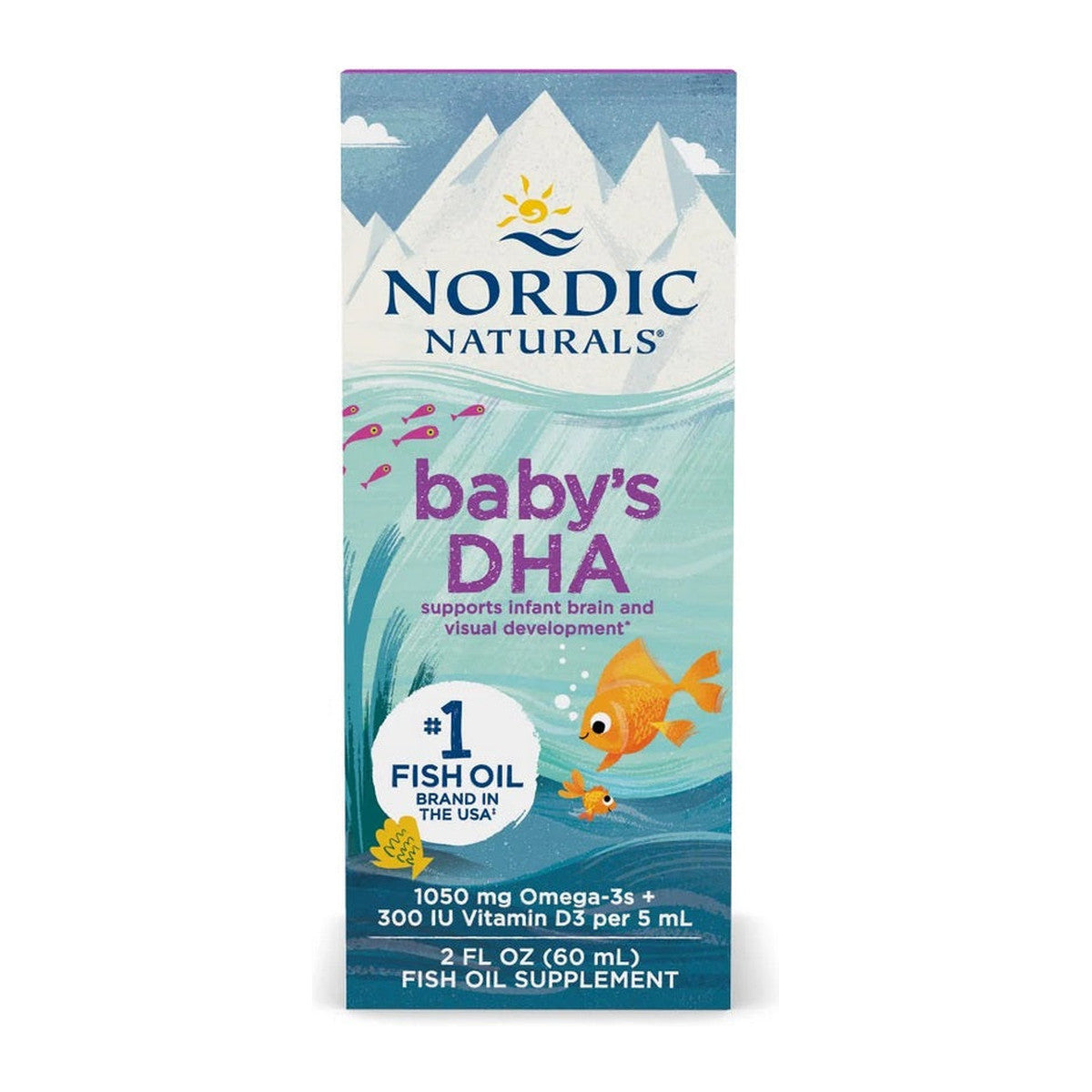 Nordic Naturals Baby's DHA Fish Oil, 1050mg Omega-3 with Vitamin D