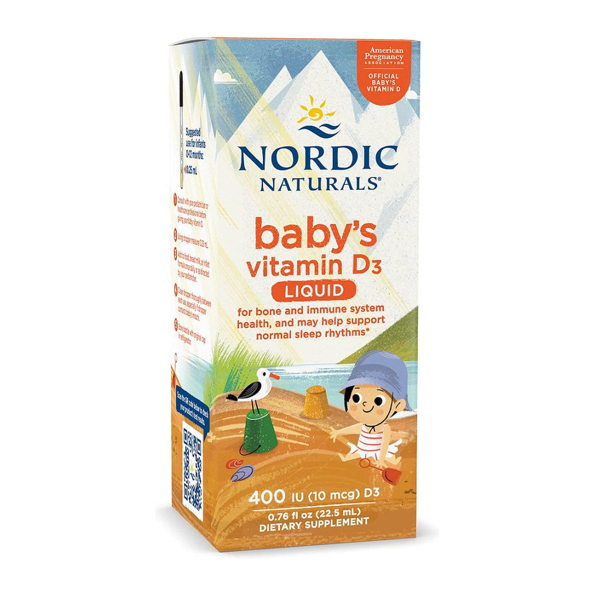 Nordic Naturals Baby's Vitamin D3, 400 IU - 22.5 ml.