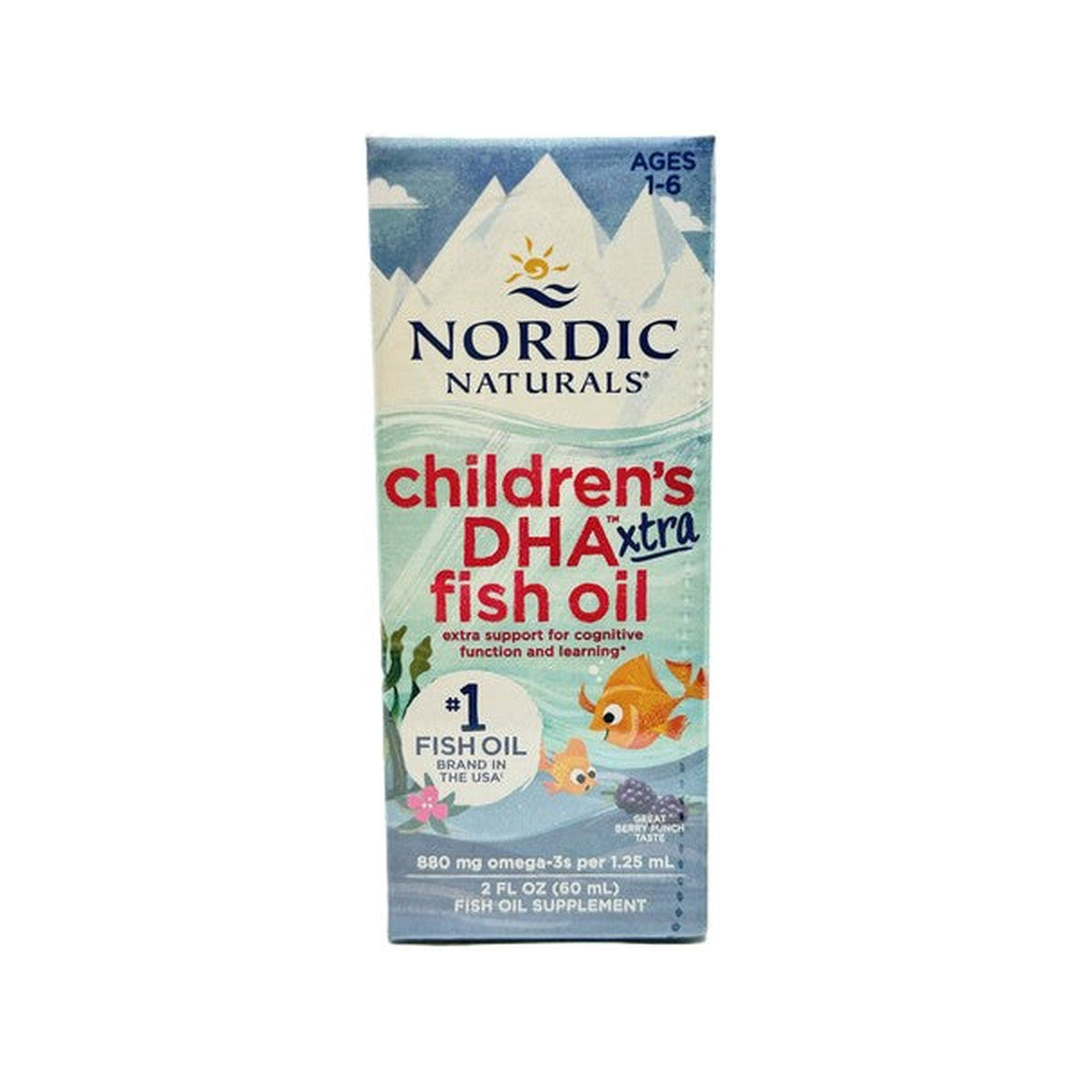Nordic Naturals Children's DHA Xtra Fish Oil, 880mg Berry Punch (E