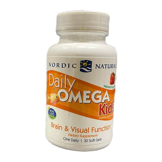 Nordic Naturals Daily Omega Kids, Natural Fruit Flavor - 30 softge
