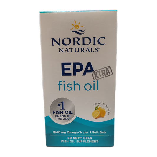 Nordic Naturals EPA Xtra Fish Oil, 1640mg Lemon - 60 softgels