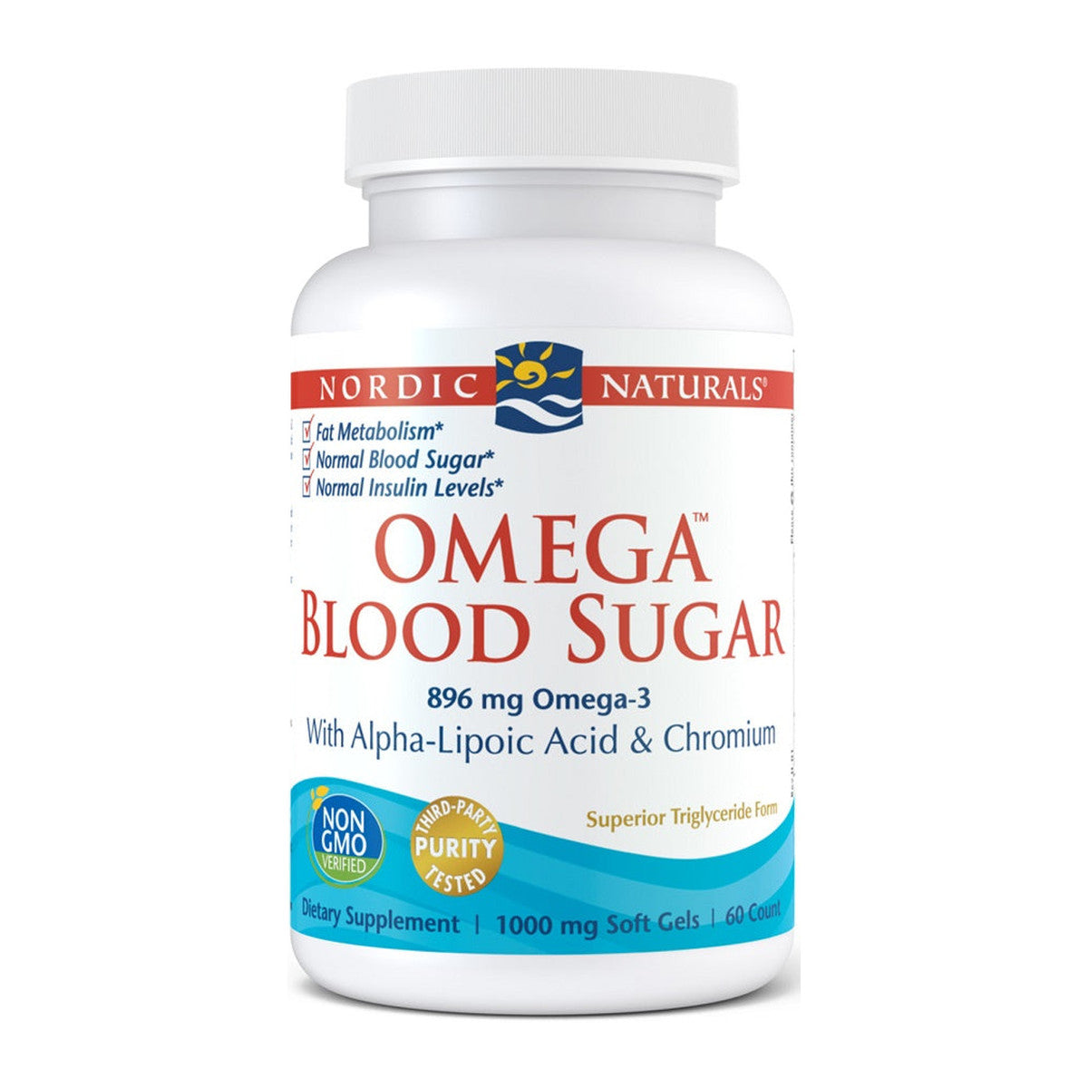 Nordic Naturals Omega Blood Sugar, 896mg - 60 softgels