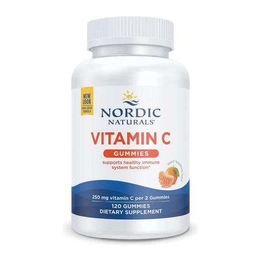 Nordic Naturals Vitamin C Gummies, 250mg Tangerine - 120 gummies