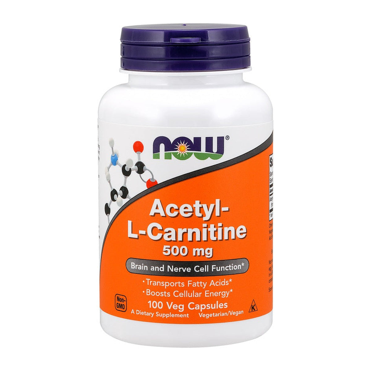 NOW Foods Acetyl-L-Carnitine, 500mg - 100 vcaps