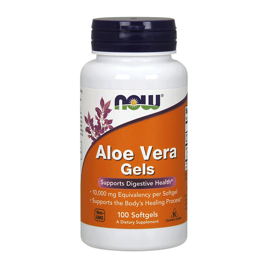 NOW Foods Aloe Vera Gels - 100 softgels