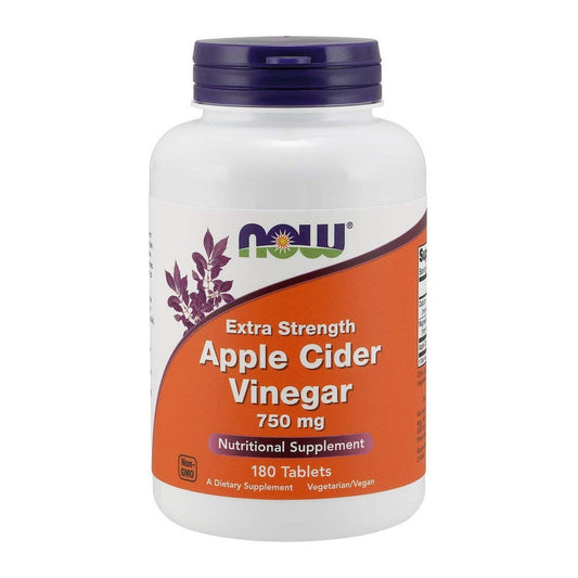 NOW Foods Apple Cider Vinegar, 750mg Extra Strength - 180 tabs