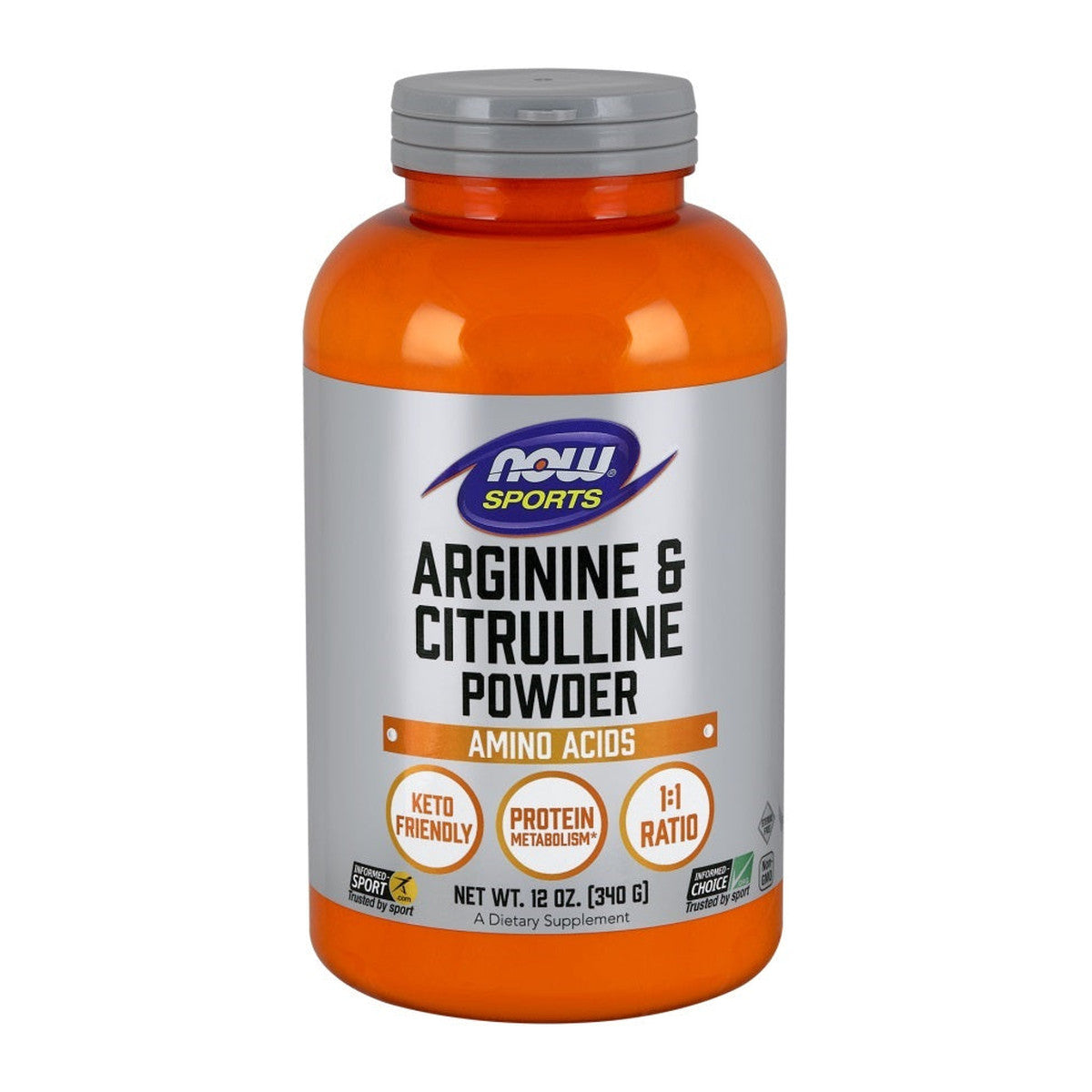 NOW Foods Arginine & Citrulline, Powder - 340g