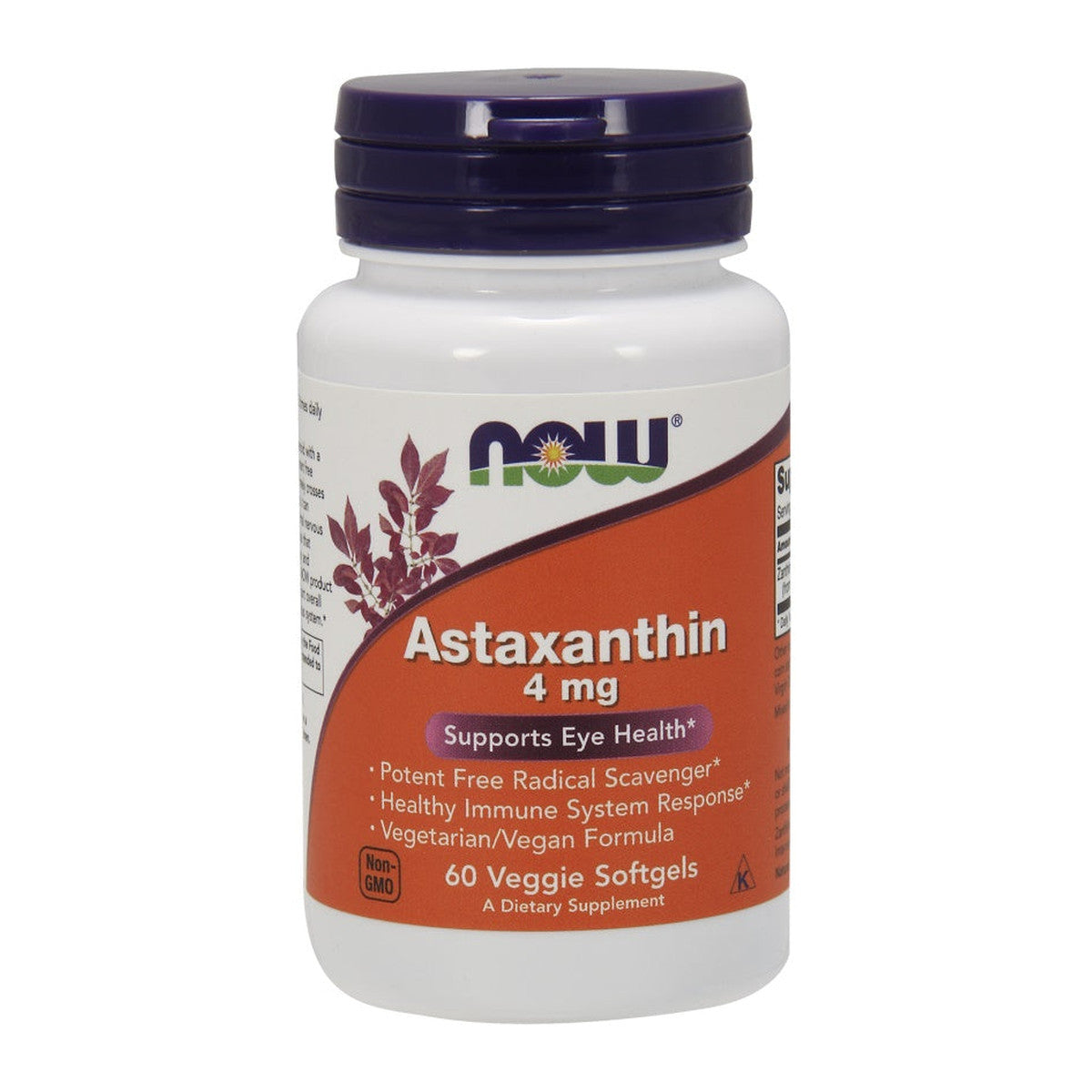 NOW Foods Astaxanthin, 4mg - 60 veggie softgels