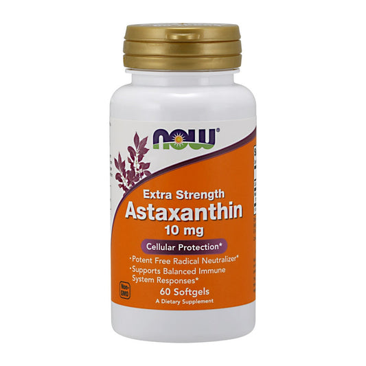NOW Foods Astaxanthin Extra Strength, 10mg - 60 softgels
