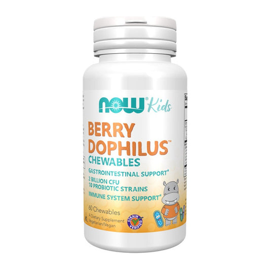 NOW Foods BerryDophilus Kids Chewables - 60 chewables