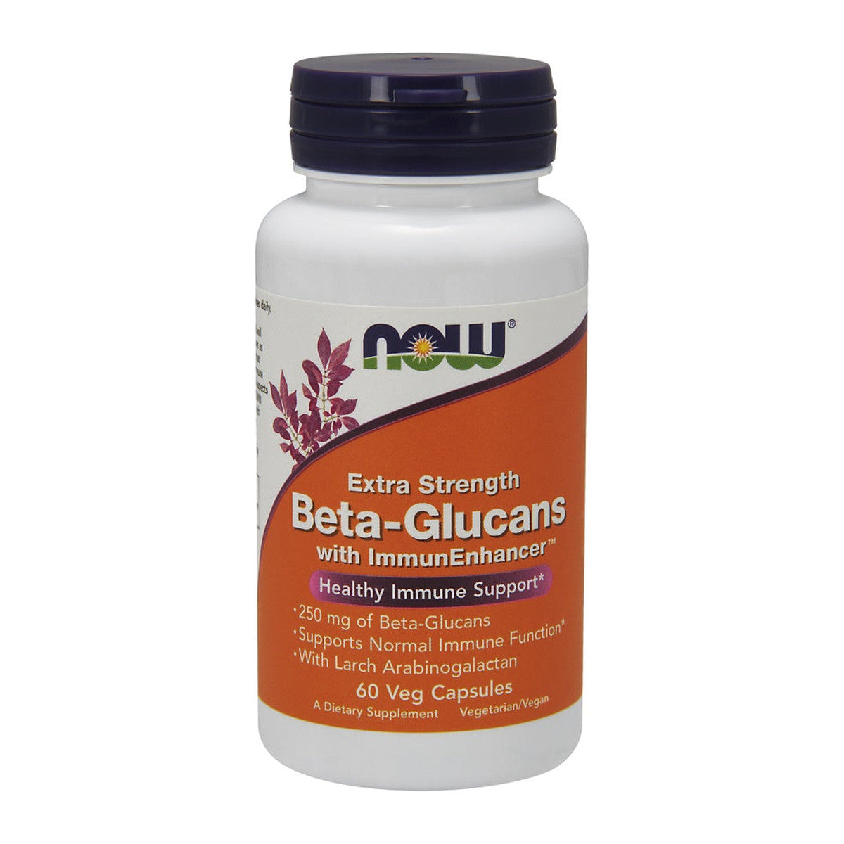 NOW Foods Beta-Glucans with ImmunEnhancer, Extra Strength - 60 vca