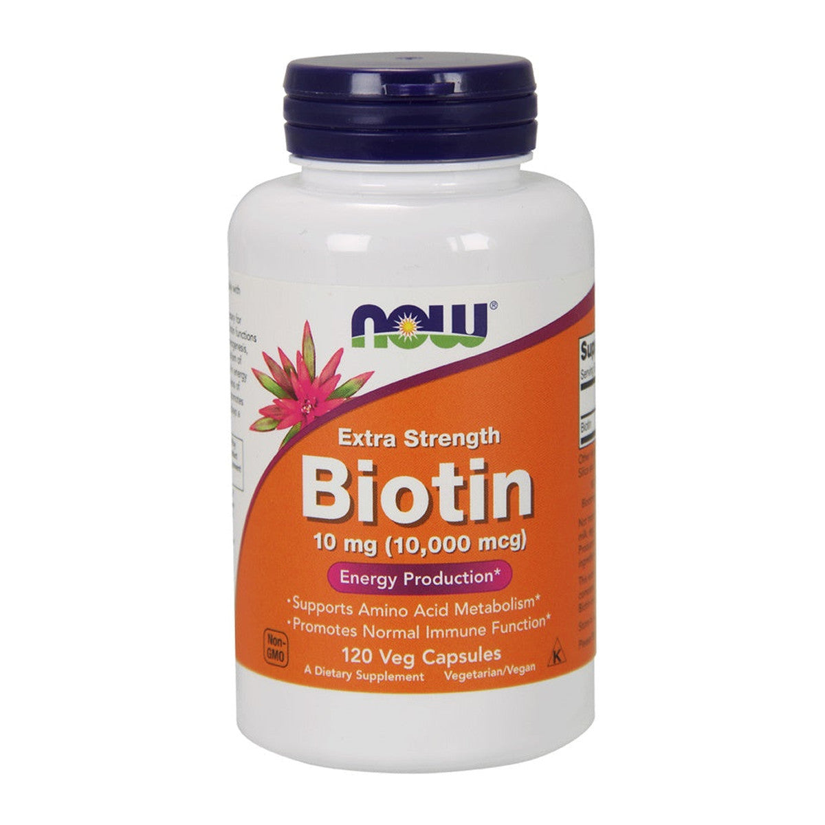 NOW Foods Biotin, 10mg Extra Strength - 120 vcaps