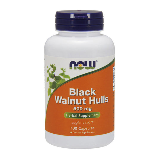 NOW Foods Black Walnut Hulls, 500mg - 100 caps