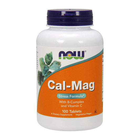 NOW Foods Cal-Mag with B-Complex and Vitamin C - 100 tablets