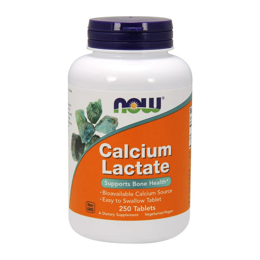 NOW Foods Calcium Lactate - 250 tablets
