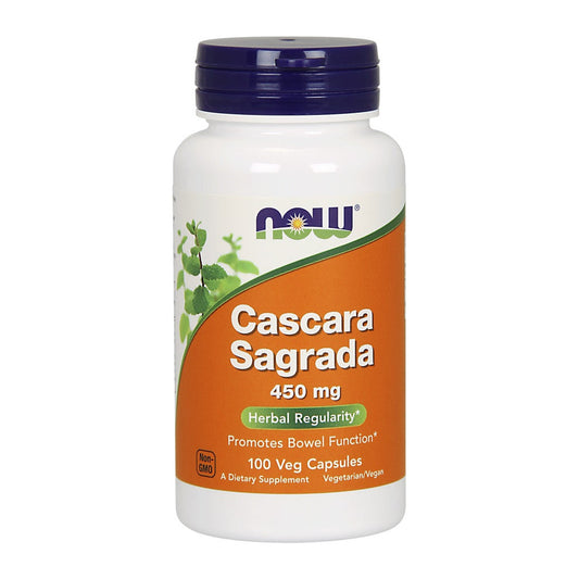 NOW Foods Cascara Sagrada, 450mg - 100 vcaps