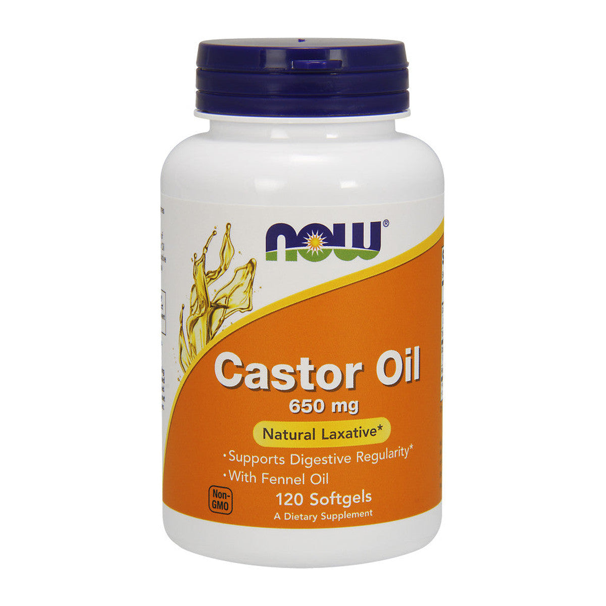 NOW Foods Castor Oil, 650mg - 120 softgels