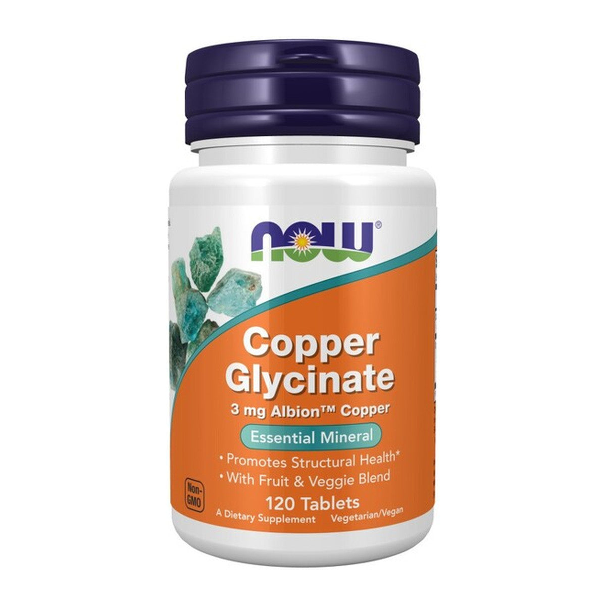 NOW Foods Copper Glycinate - 120 tabs