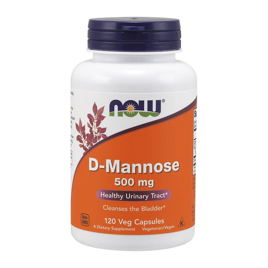 NOW Foods D-Mannose, 500mg - 120 vcaps
