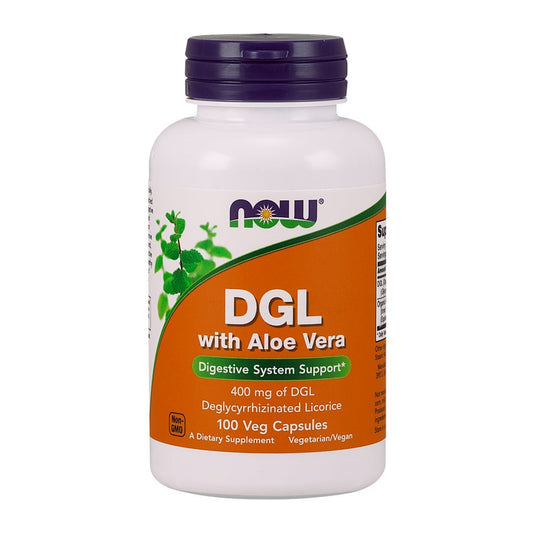NOW Foods DGL with Aloe Vera - 100 vcaps
