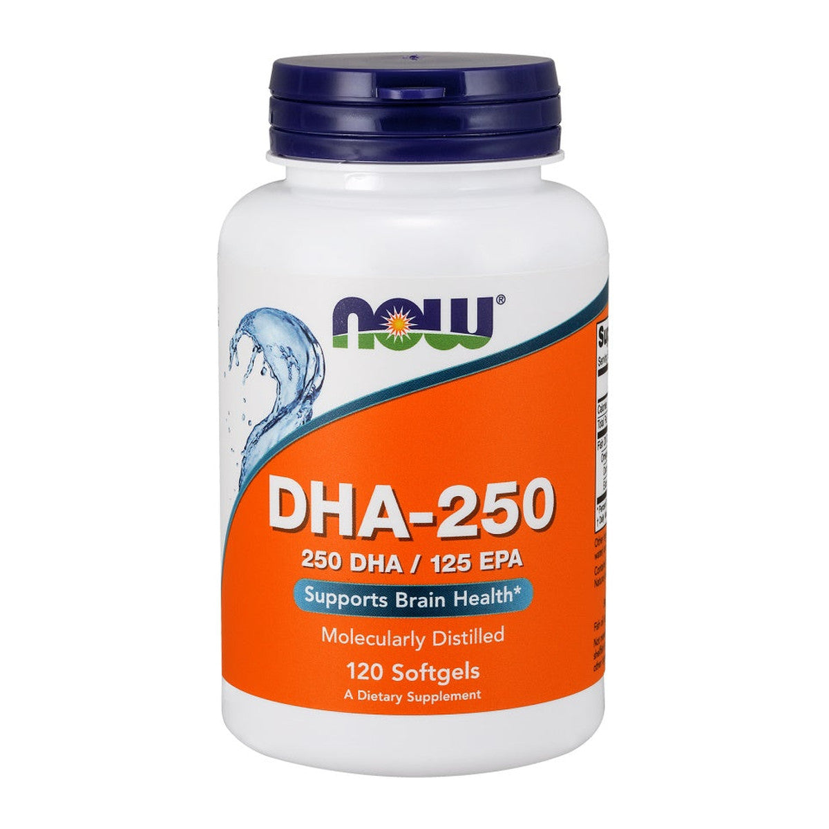 NOW Foods DHA-250, 250 DHA / 125 EPA - 120 softgels