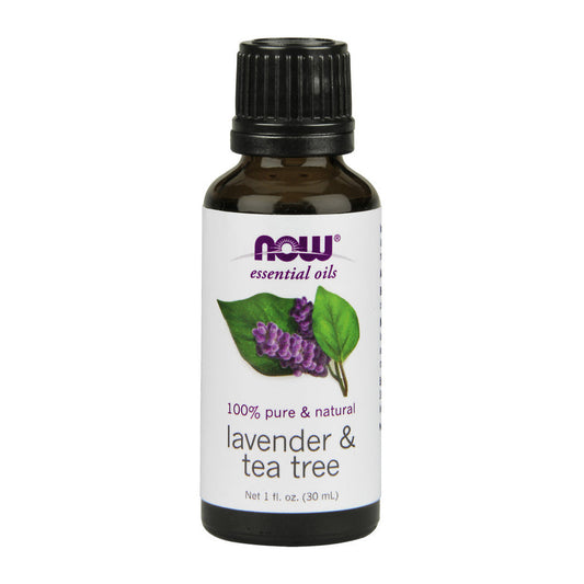 NOW Foods Essential Oil, Lavender & Tea Tree Oil - 30 ml.
