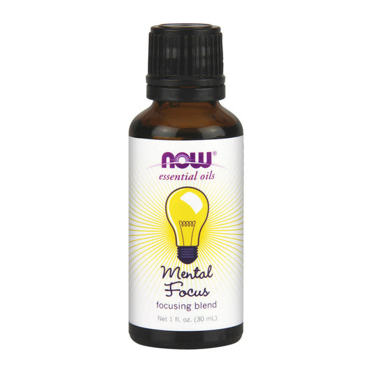 NOW Foods Essential Oil, Mental Focus Oil - 30 ml.