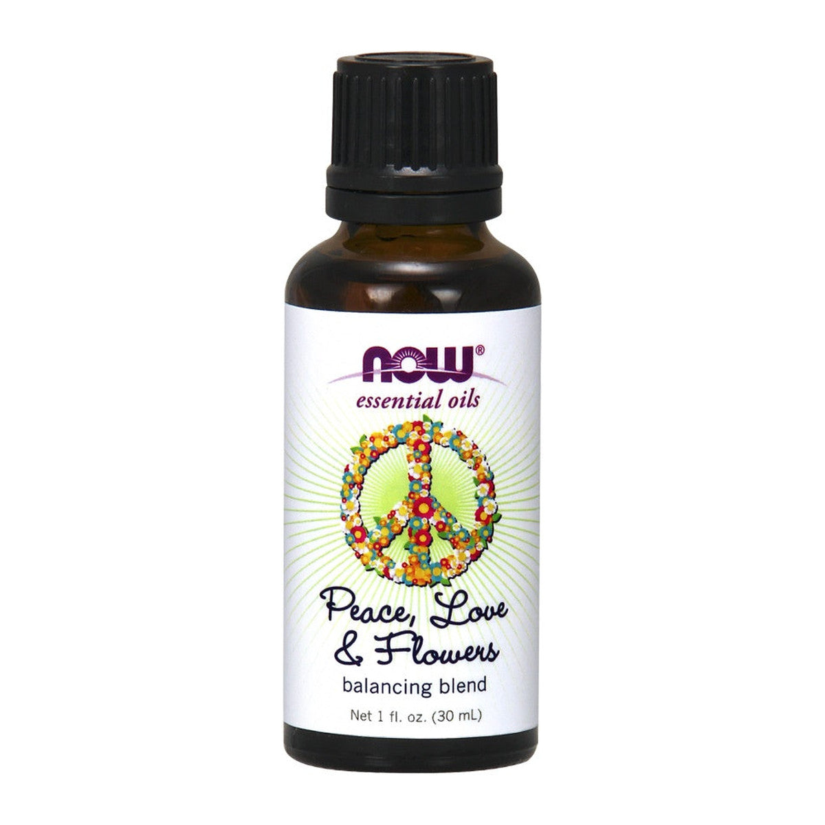 NOW Foods Essential Oil, Peace Love & Flowers Oil Blend - 30 ml.