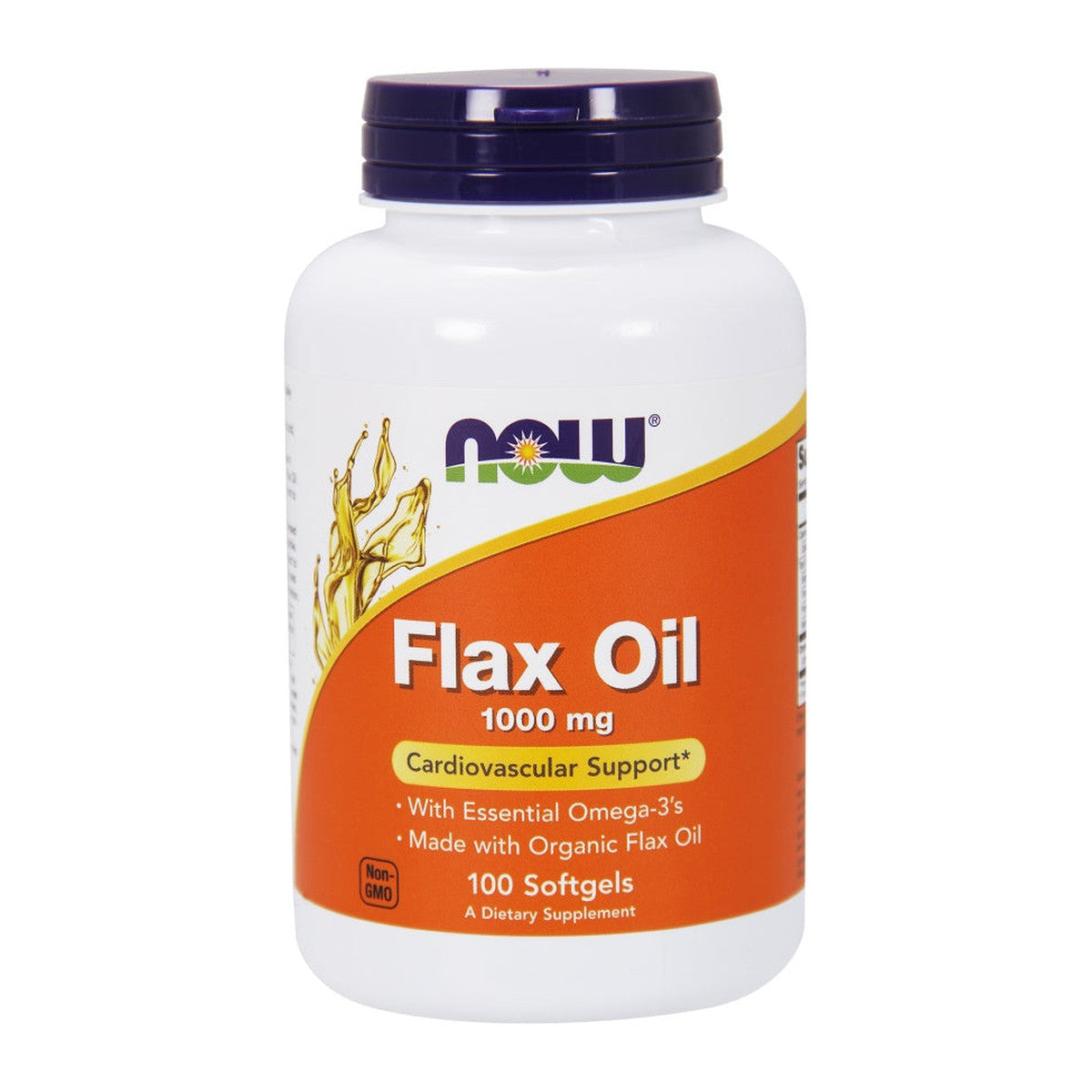 NOW Foods Flax Oil, 1000mg - 100 softgels