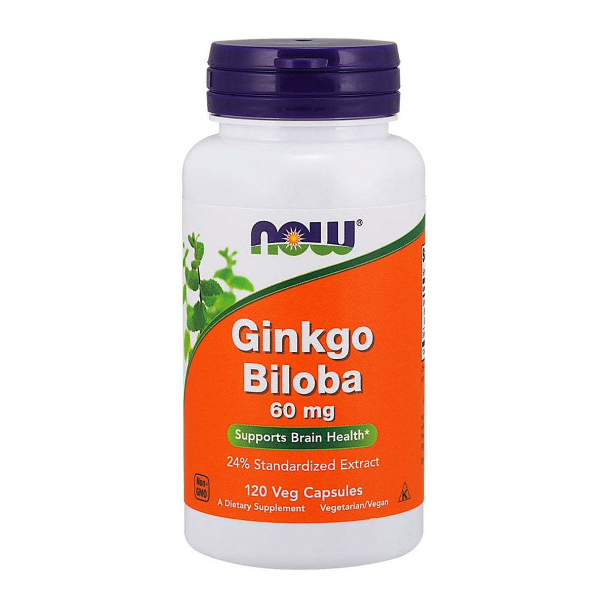 NOW Foods Ginkgo Biloba, 60mg - 120 vcaps
