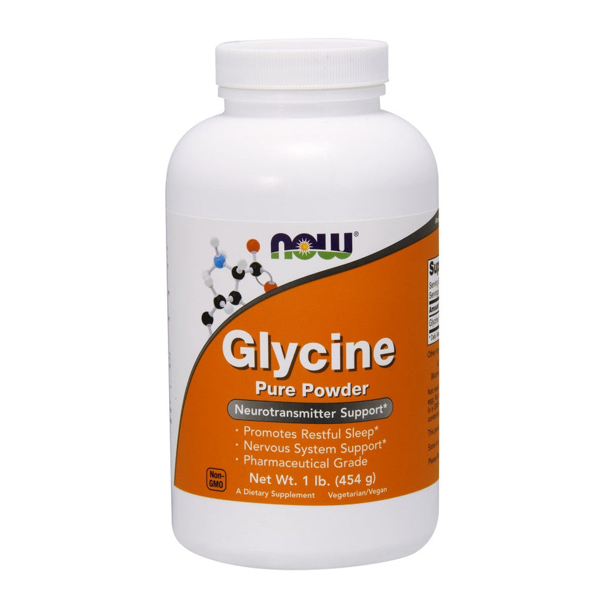 NOW Foods Glycine, Pure Powder - 454g