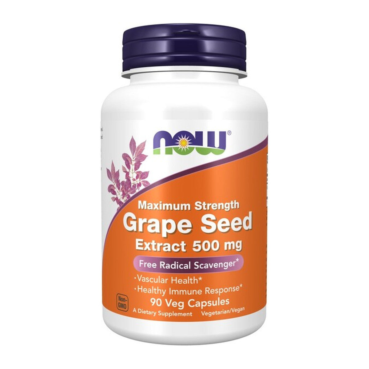 NOW Foods Grape Seed Extract, 500mg Maximum Strength - 90 vcaps
