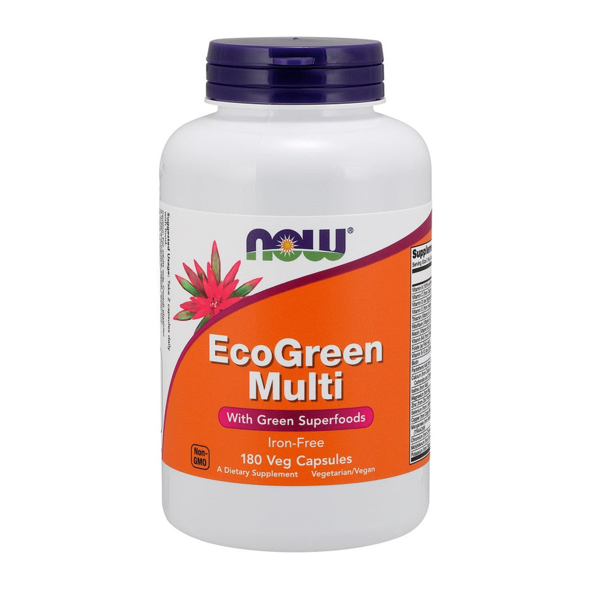 NOW Foods Green Multi, Iron Free - 180 vcaps