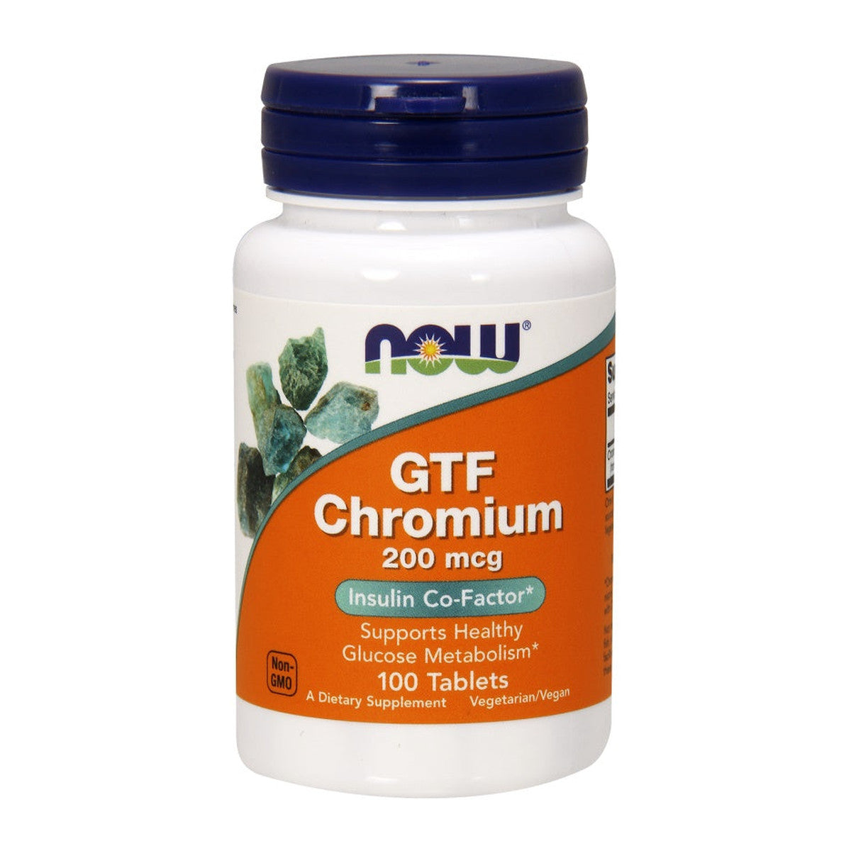 NOW Foods GTF Chromium, 200mcg - 100 tablets