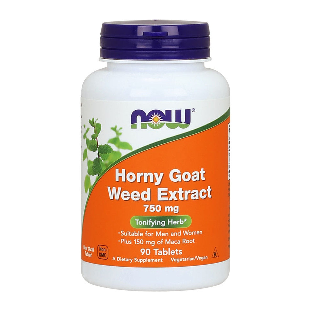 NOW Foods Horny Goat Weed Extract, 750mg - 90 tablets