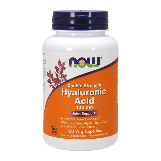 NOW Foods Hyaluronic Acid, 100mg Double Strength - 120 vcaps