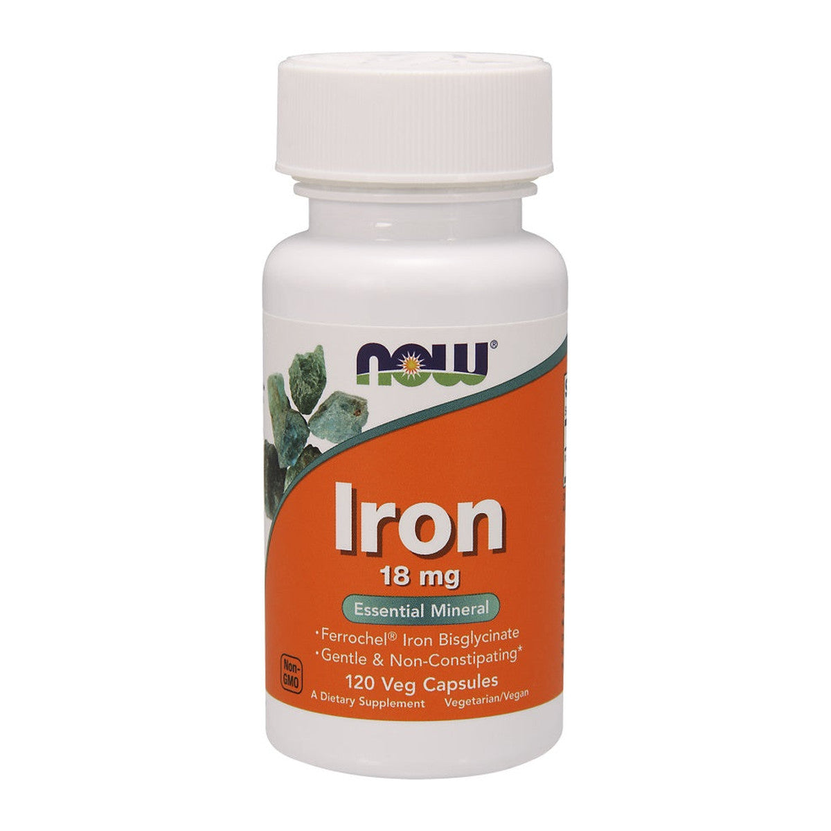 NOW Foods Iron, 18mg - 120 vcaps