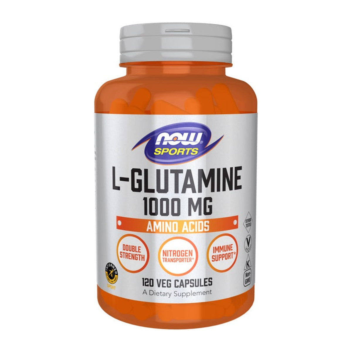 NOW Foods L-Glutamine, 1000mg - 120 vcaps