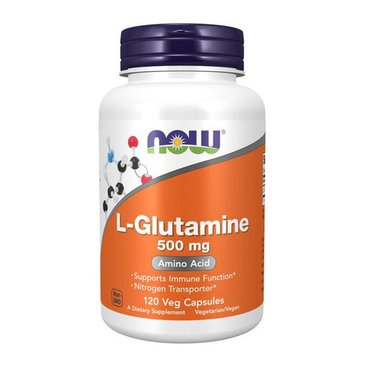 NOW Foods L-Glutamine, 500mg - 120 vcaps