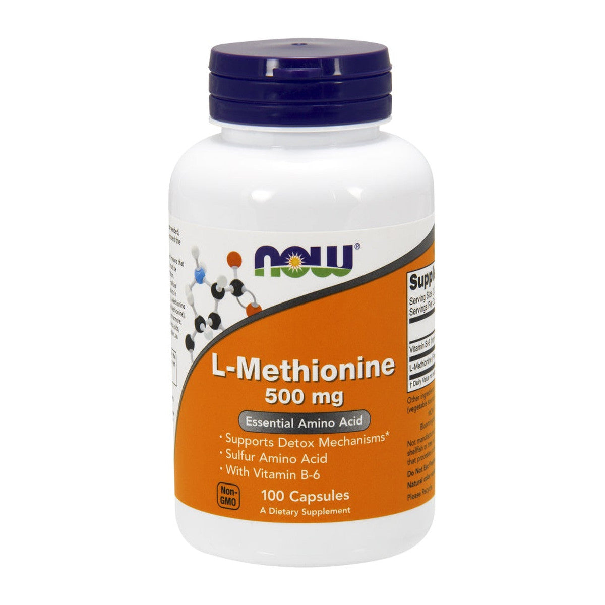 NOW Foods L-Methionine, 500mg - 100 caps