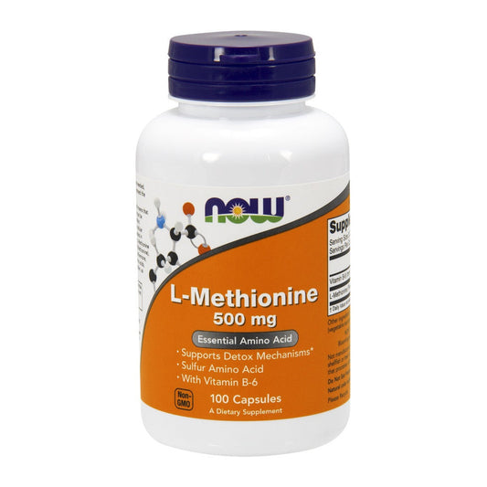 NOW Foods L-Methionine, 500mg - 100 caps