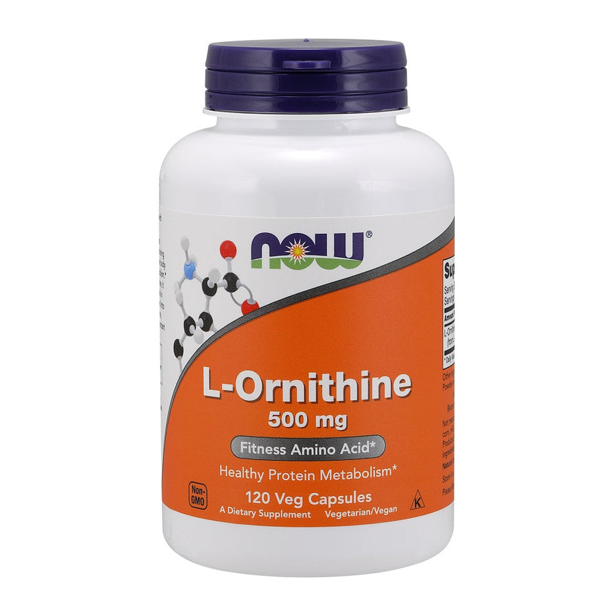 NOW Foods L-Ornithine, 500mg - 120 vcaps