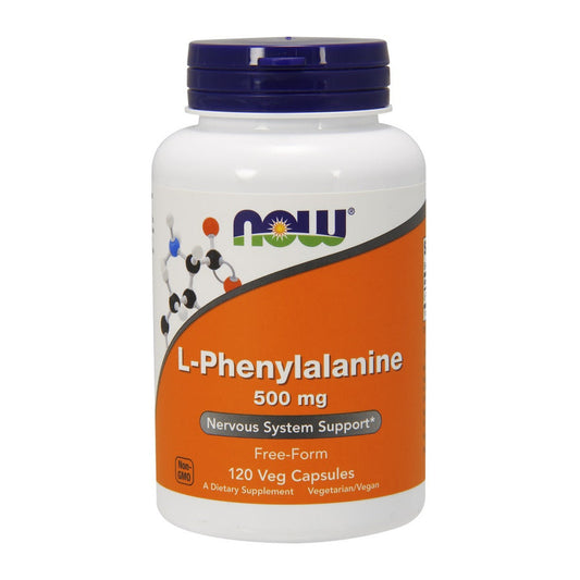NOW Foods L-Phenylalanine, 500mg - 120 vcaps