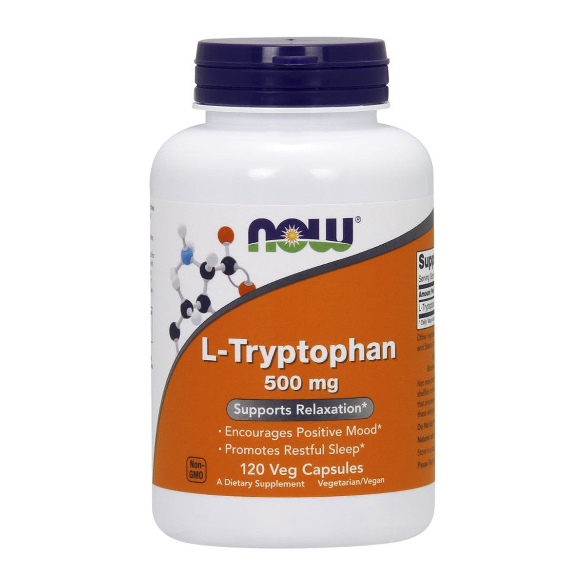 NOW Foods L-Tryptophan, 500mg - 120 vcaps