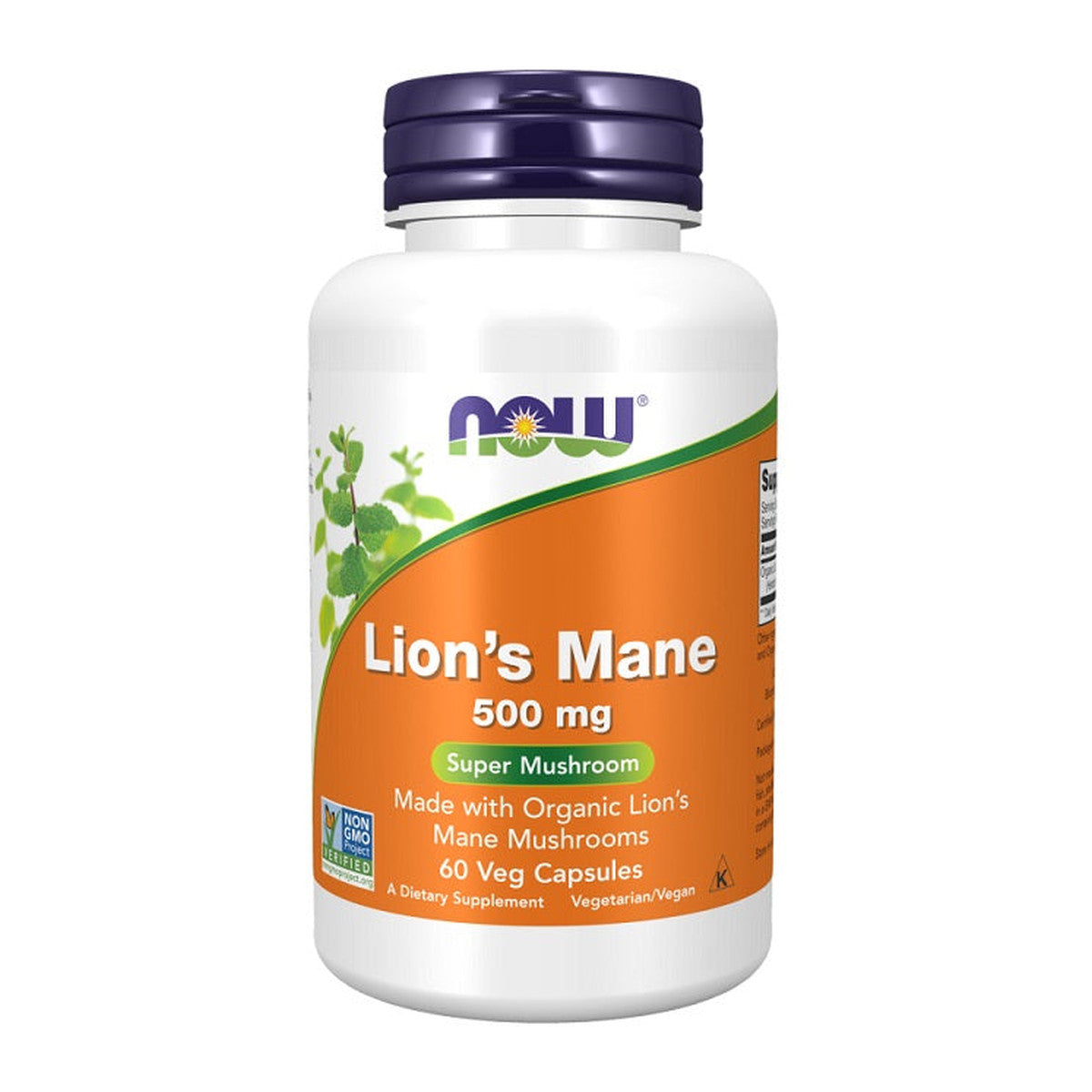 NOW Foods Lion's Mane, 500mg - 60 vcaps