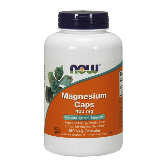 NOW Foods Magnesium, 400mg - 180 vcaps