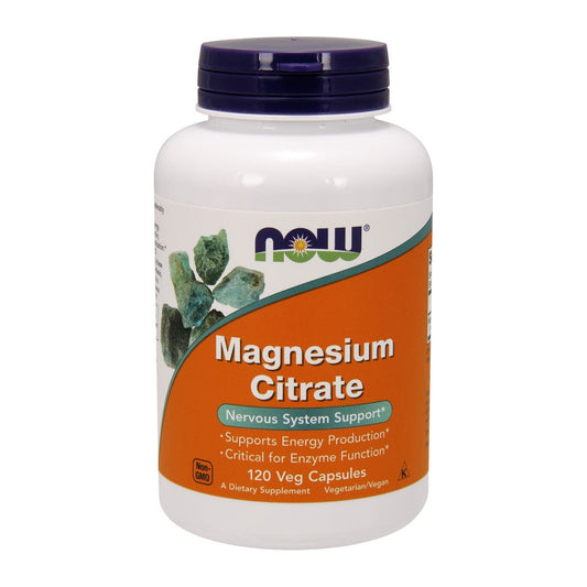 NOW Foods Magnesium Citrate, 400mg - 120 vcaps