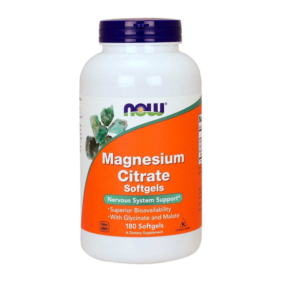 NOW Foods Magnesium Citrate Softgels - 180 softgels