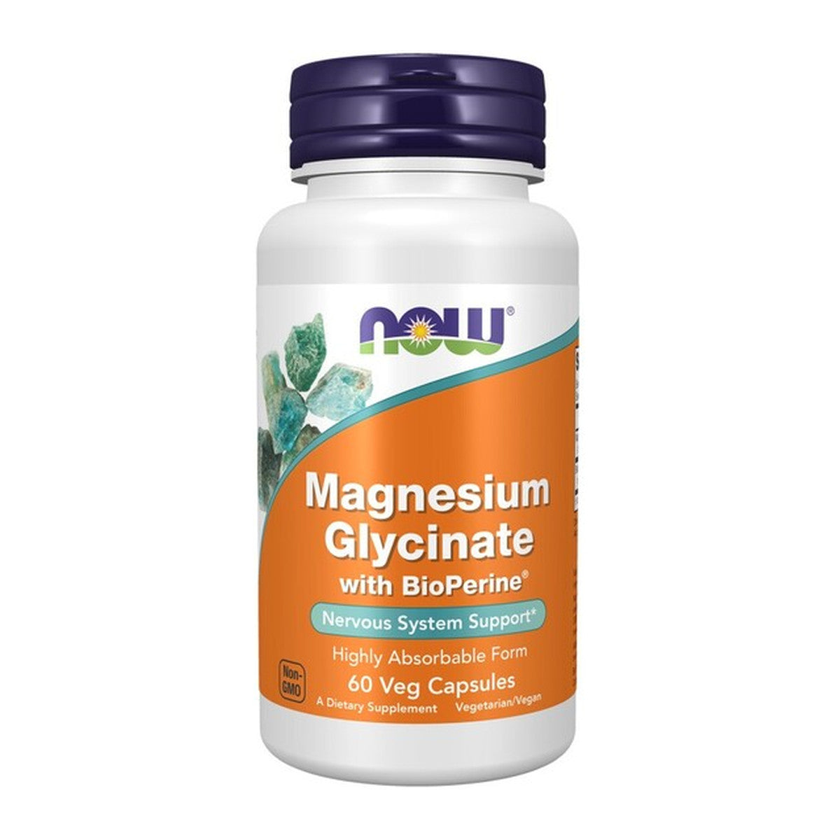 NOW Foods Magnesium Glycinate with BioPerine - 60 vcaps
